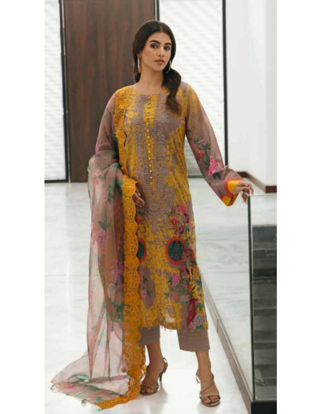 Charizma Aghaaz Embroidered Lawn’23 Unstitched A5
